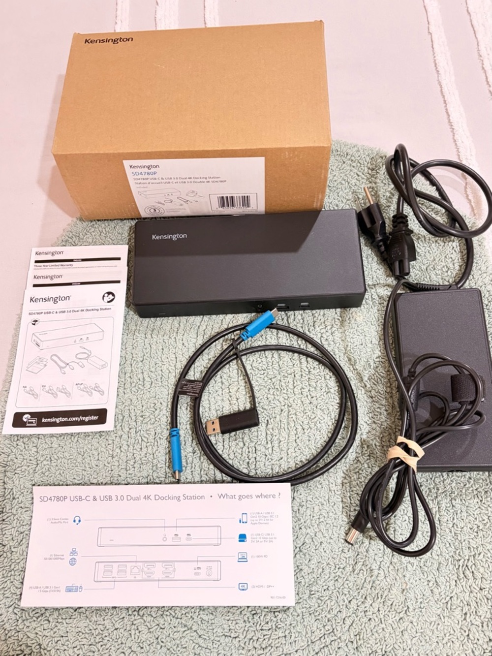 Kensington Black USB-C & USB 3.0 Dual 4K Docking Station